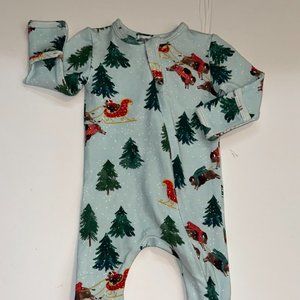 NWT Angel Dear Christmas Bamboo Footie Size Newborn